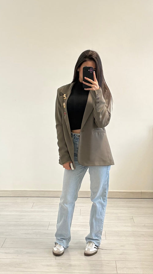 Blazer avec broche