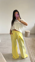 Pantalon fluide à taille élastique