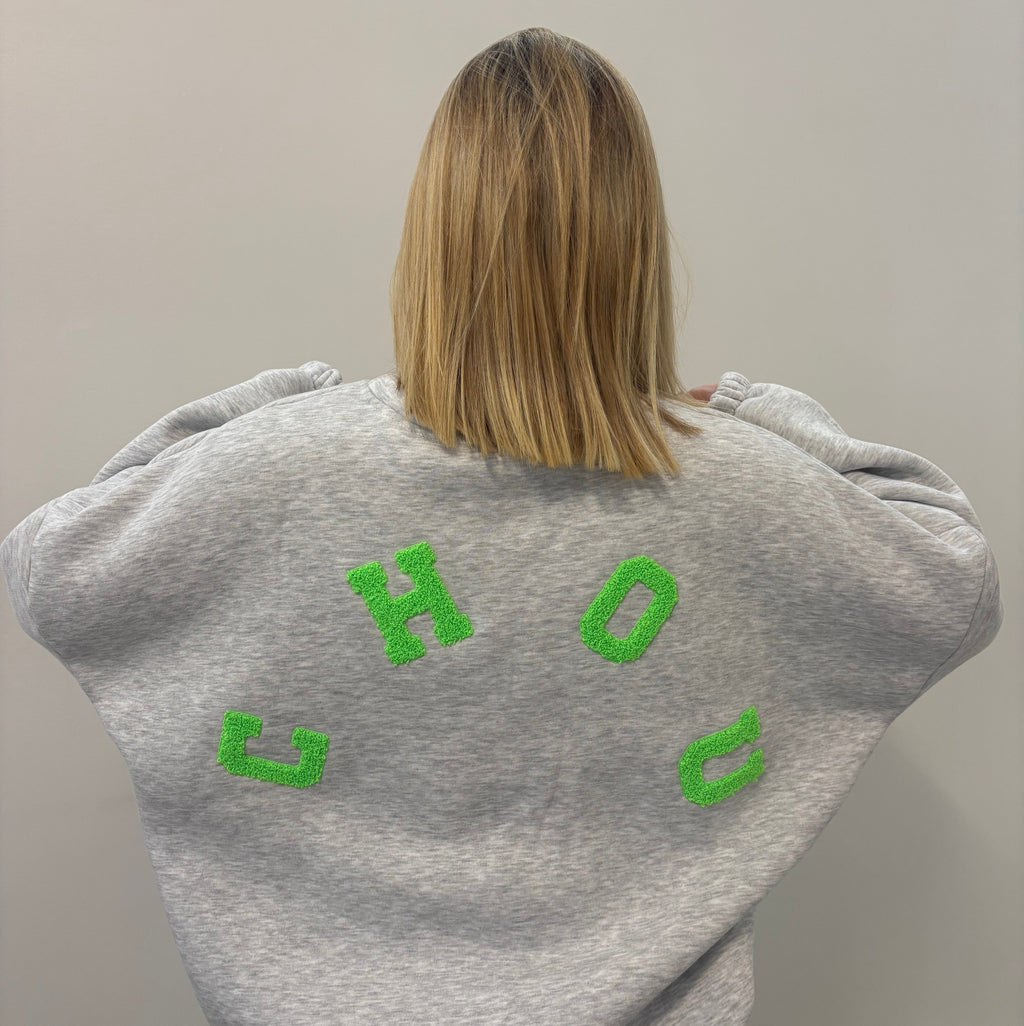Sweat dos brodé (chou)