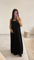 Robe longue croisée dans le dos