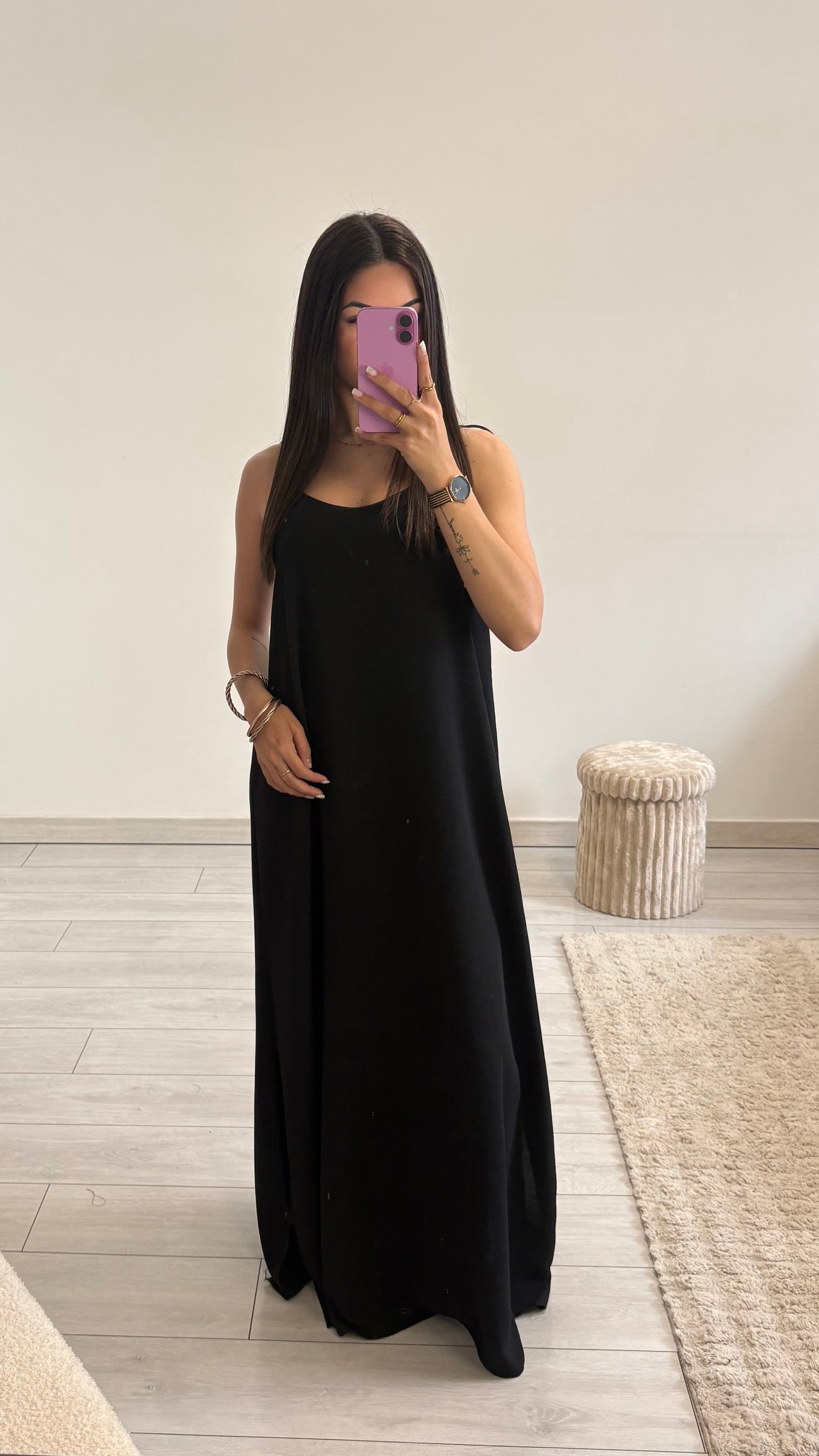 Robe longue croisée dans le dos